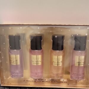 Victoria's Secret Shimmer Fragrance Mist Set - Pink and Gold